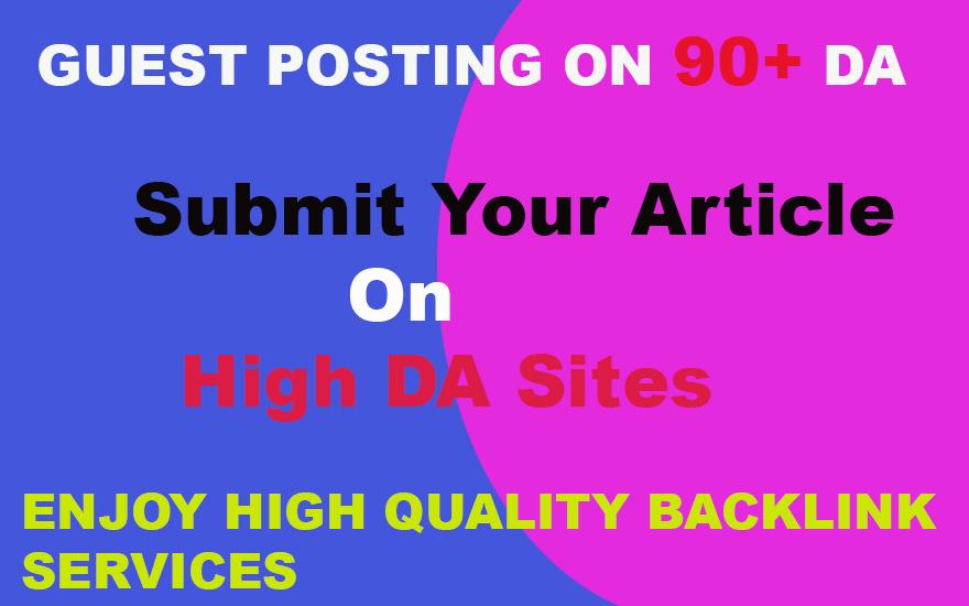 I will Publish 5 Guest Posting High Quality Backlinks...