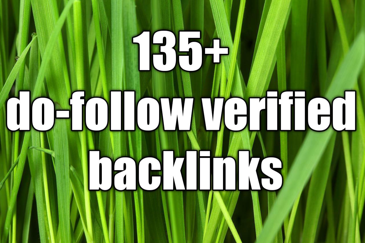 135+ do-follow verified SEO Backlinks for your websit...