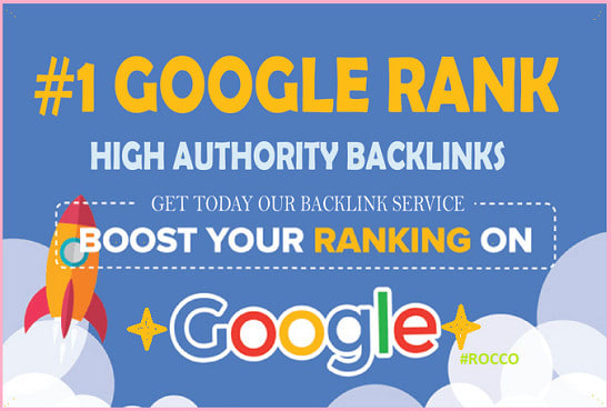 Google SEO with 50 manual high authority backlinks an...