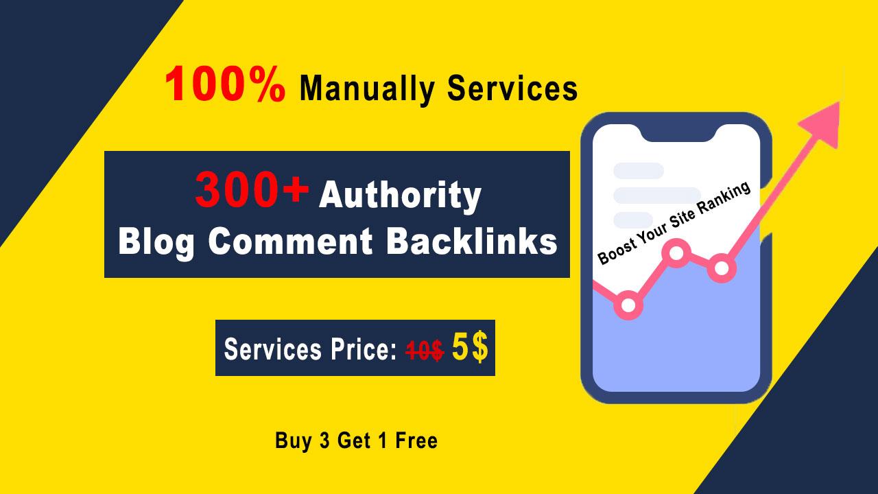 Manually 300 SEO Backlinks for High DA PA blog commen...