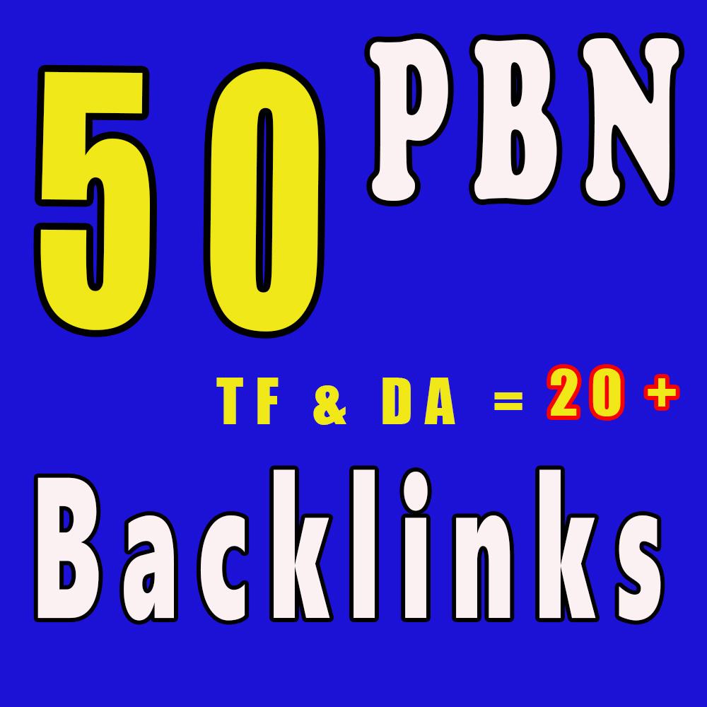 I Will Do 50+ Homepage Guest Post PBN Backlinks, Hig...