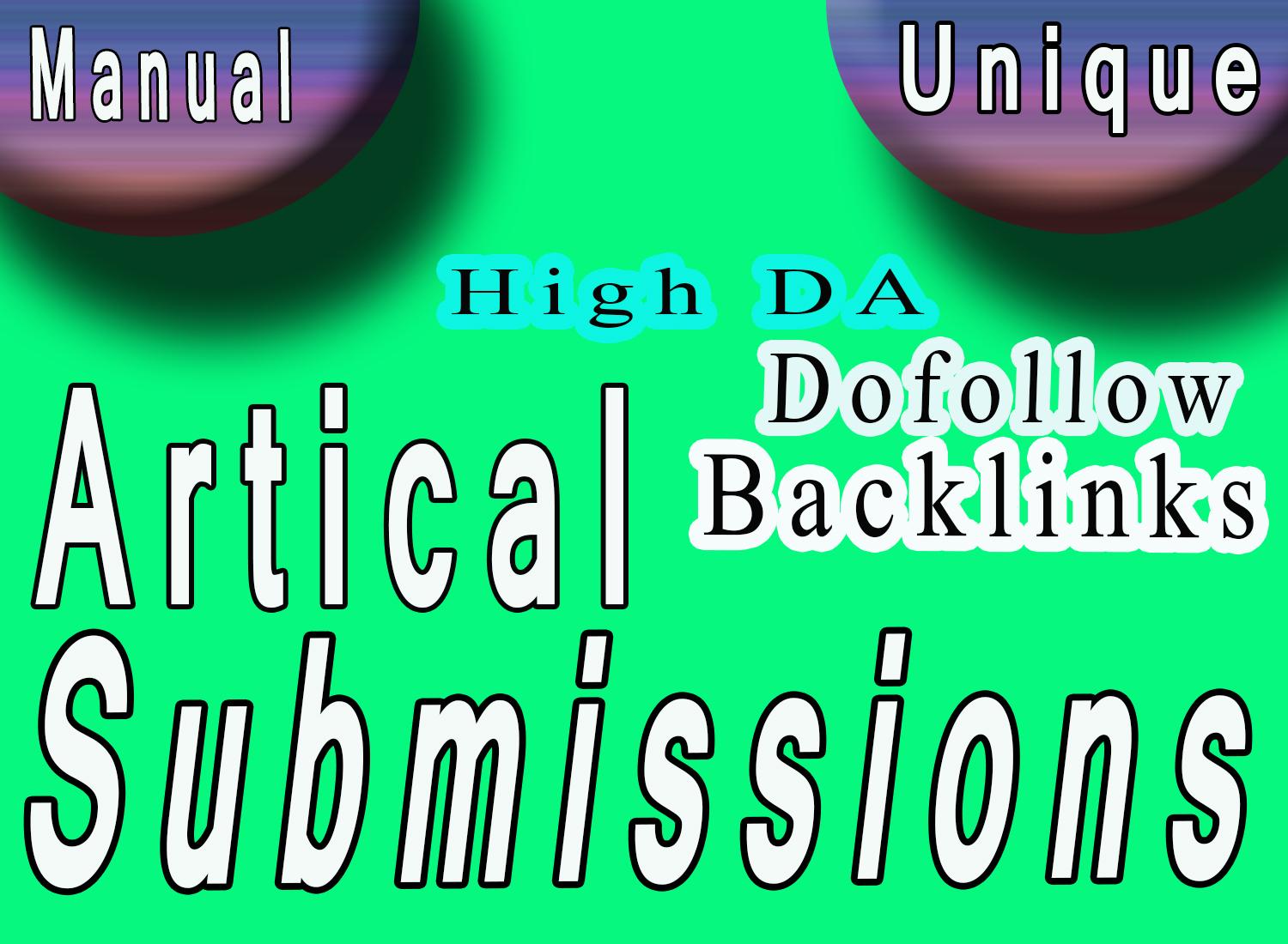 I Will Do 30 Article Submissions with 60 backlinks fr...