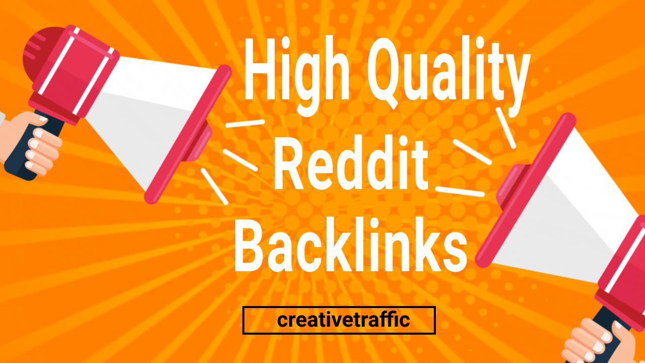 1 High Quality Reddit PR10 High Da PA Backlink
