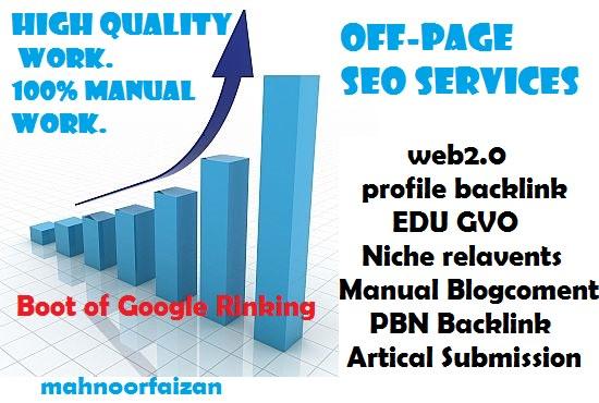 Off-page Seo service High Quality Work