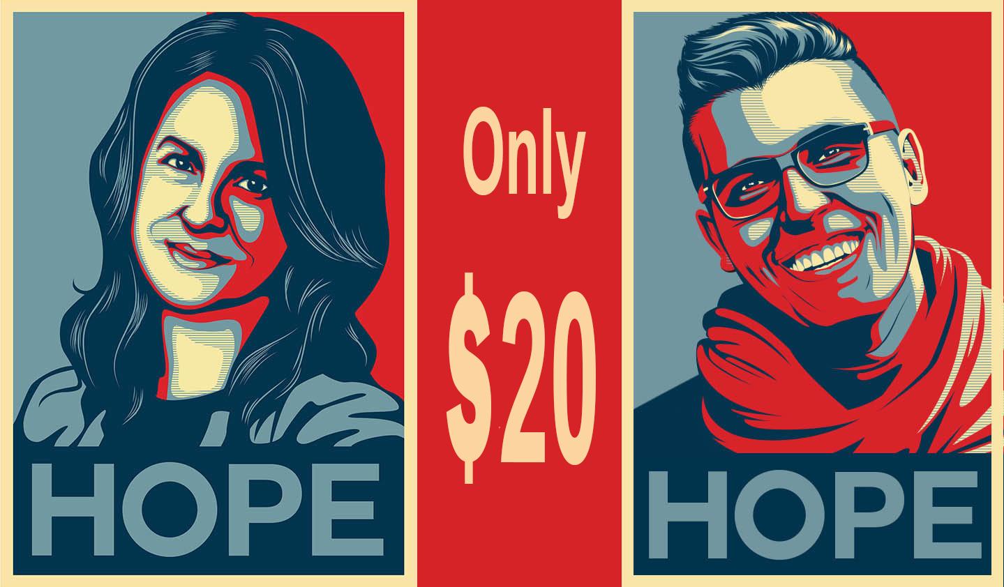 Design Obama Style Hope Poster From Your Photos