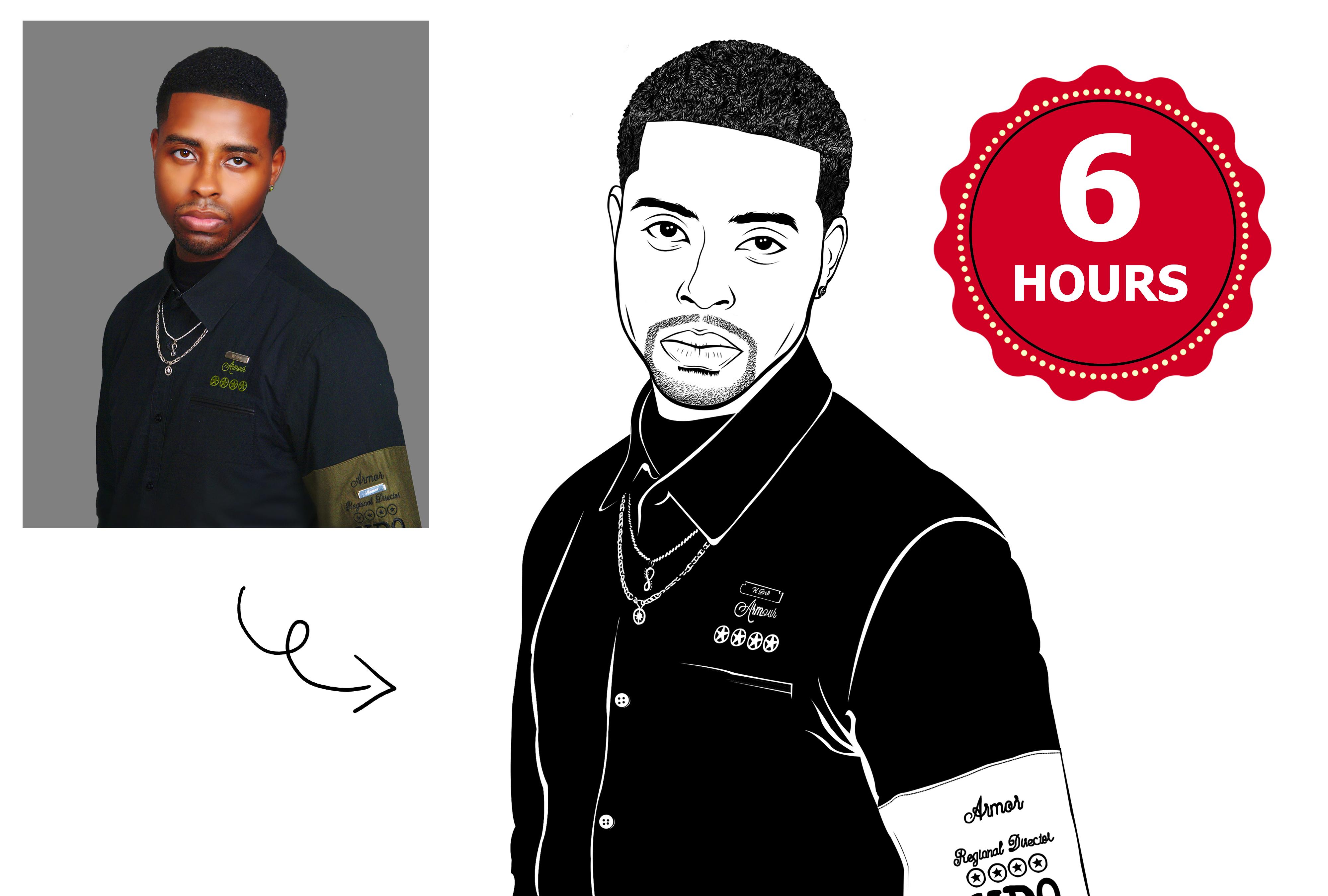 Draw Line Art Illustration Of Your Photo