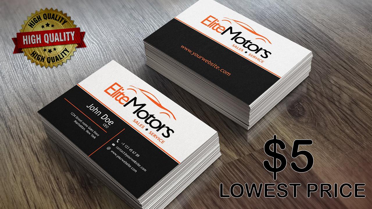 A Premium, Unique and Professional Business Card Desi...