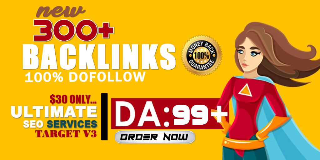 300 OMEGA V3 High DA Highly Diversified SEO Backlinks