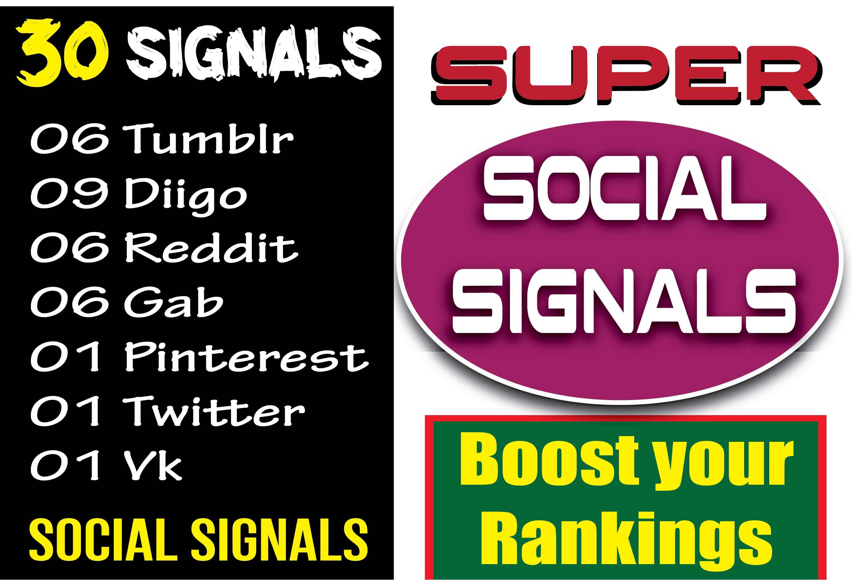 6 Tumblr, 9 Diigo, 6 Reddit, 6 gab, 1 Pinterest, ...