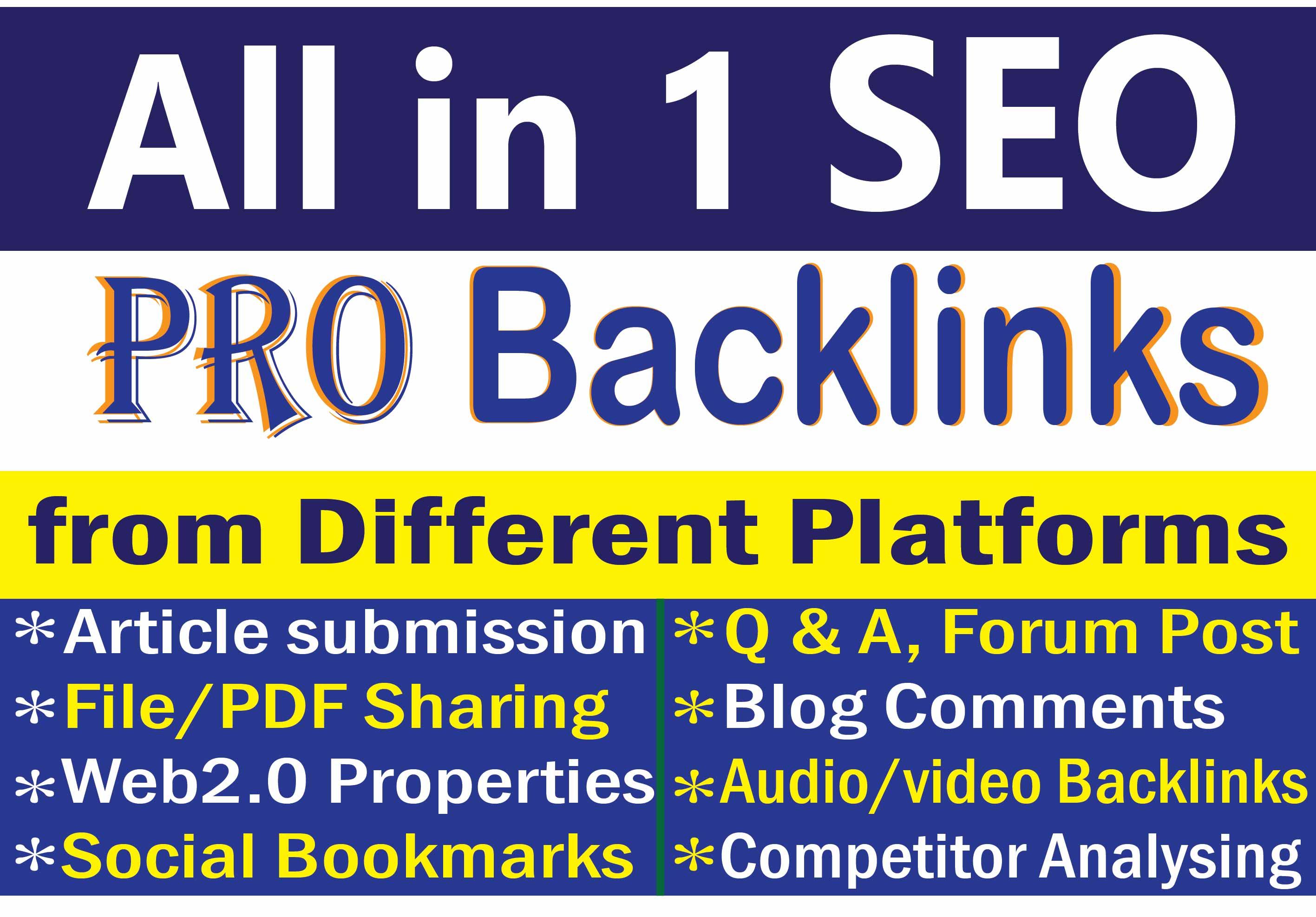 Get Quality 80 Mix SEO Manual Backlinks to get google...