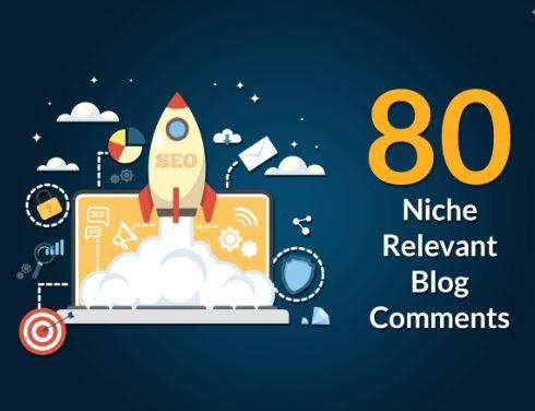 I will create 80 niche blog comments backlinks on hig...