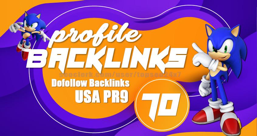 Rank Your Website With 70+ USA PR9 SEO Backlinks