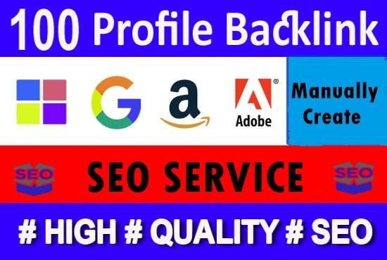 100+ high quality profile backlinks-High DA PA Backli...