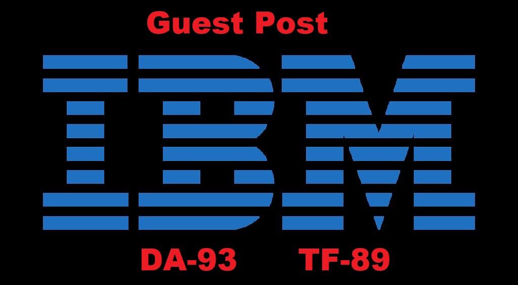 Guest Post On Tech Business DR92 Website IBM. com