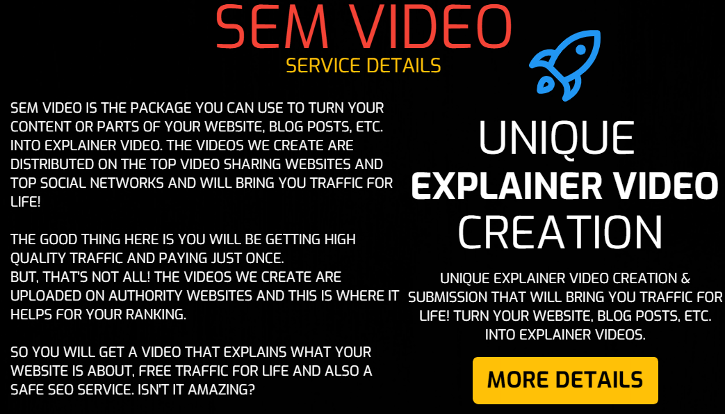 SEM Video - Unique Informative Video Creation and Sub...