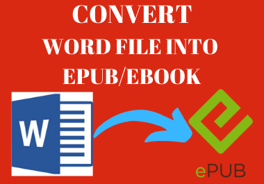 I will manually Convert your Word file into Epub/Eboo...