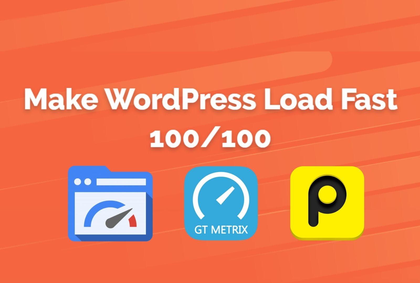 Do WordPress speed optimization and Increasing Google...