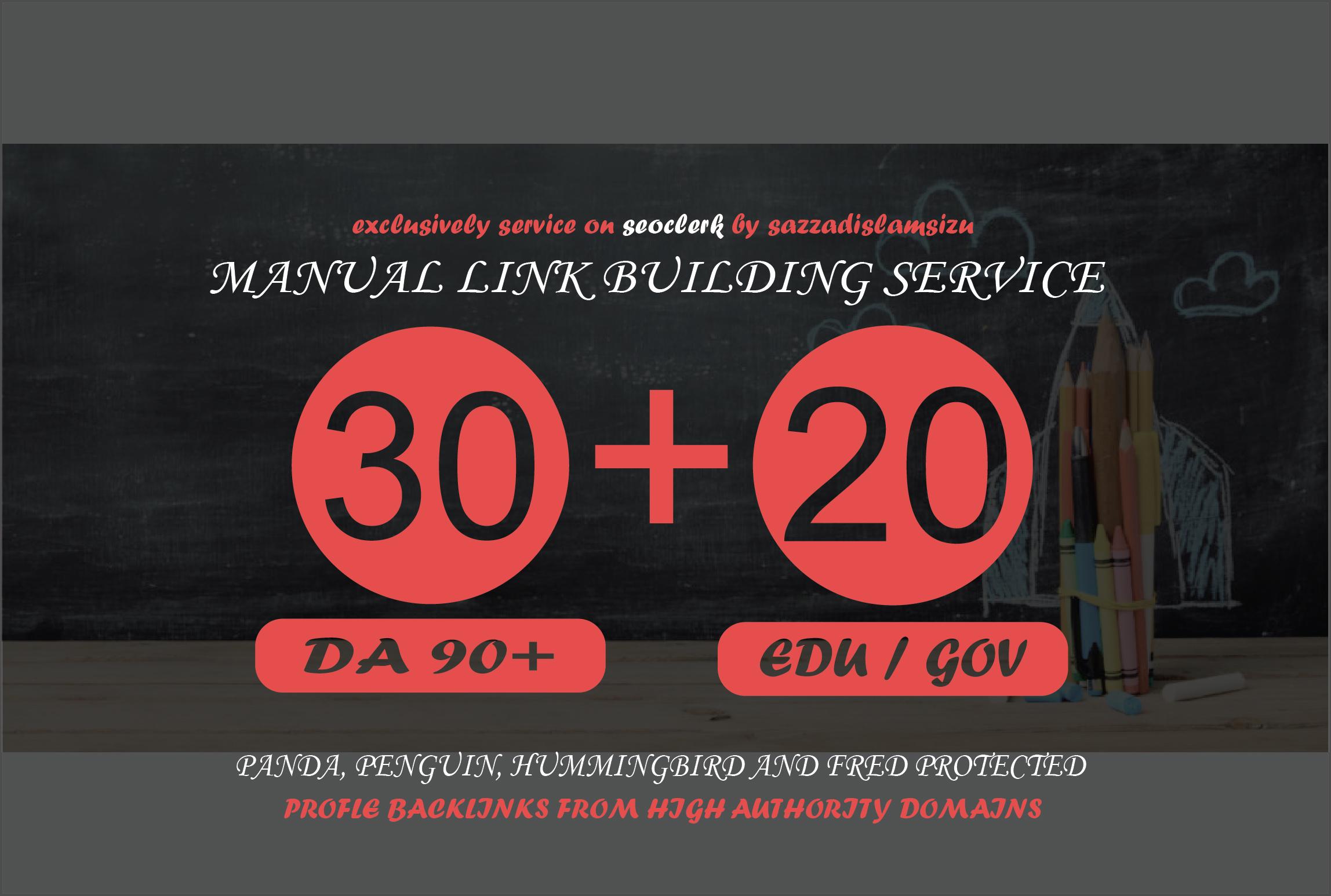 30 Pr9 + 20 Edu/Gov High Authority Backlinks Seo link...