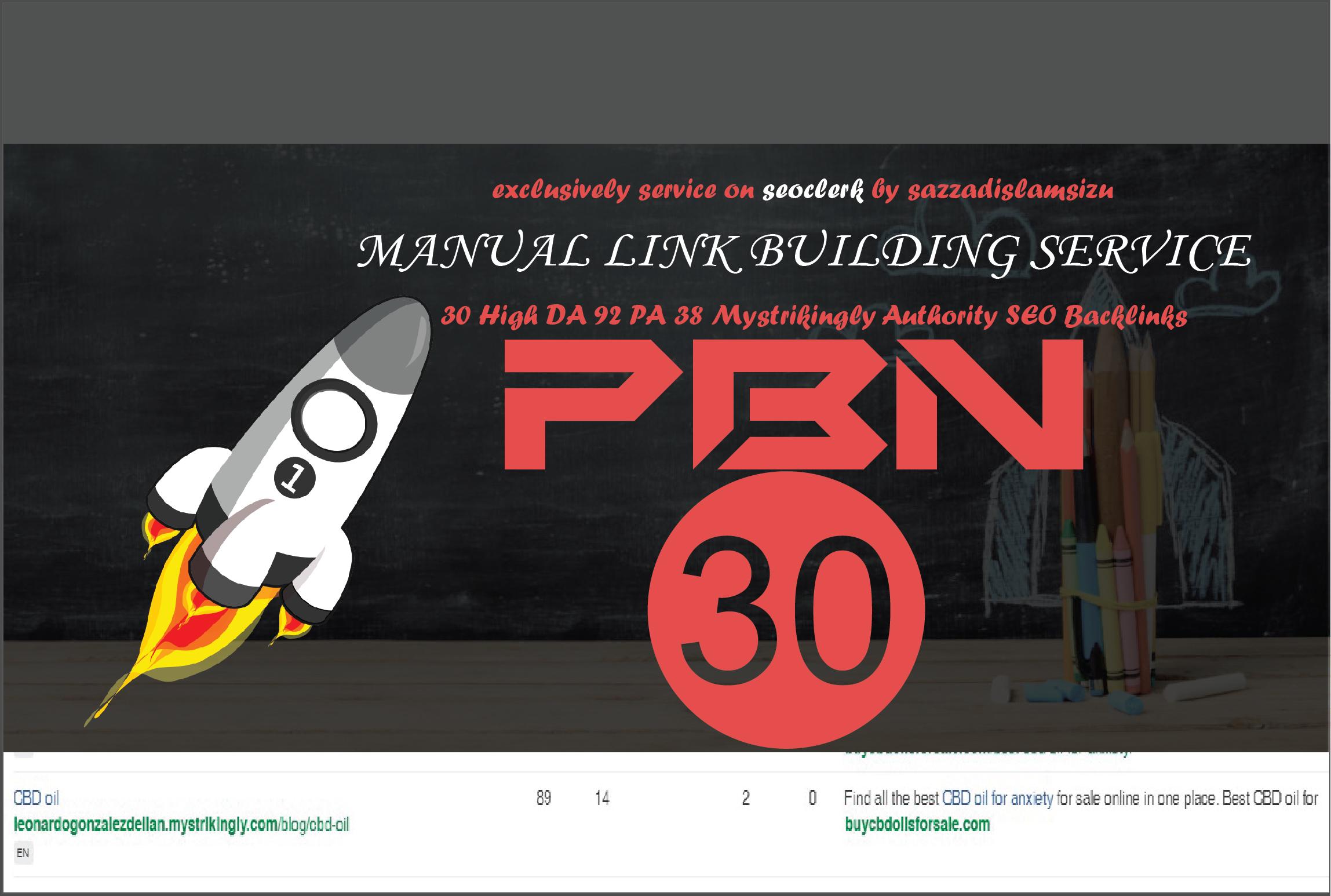 30 High DA 92 PA 38 Mystrikingly Authority Backlinks