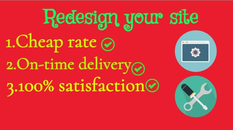 I will do minor changes to your existing site