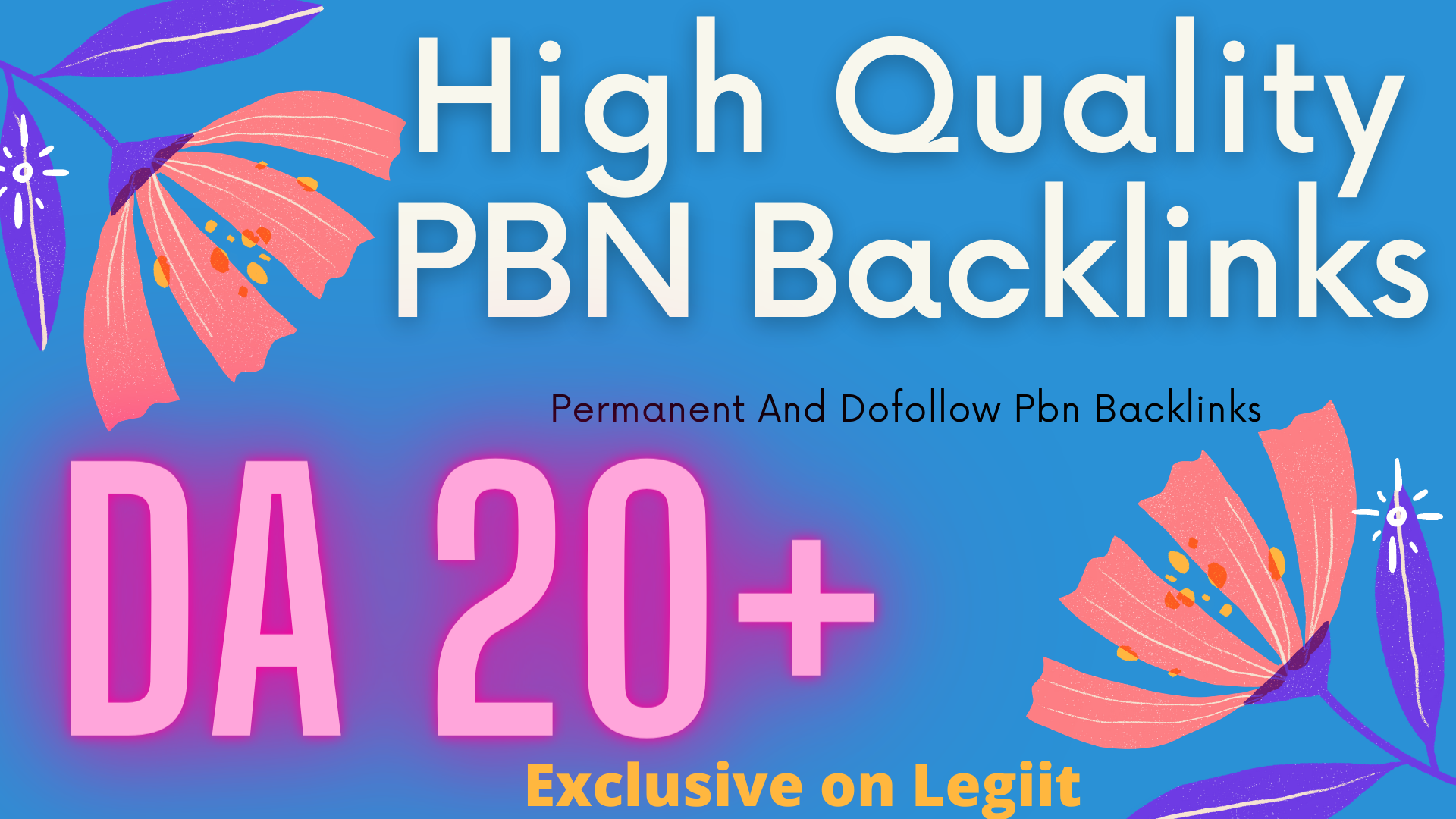 I will give 50 permanent homepage pbn backlinks from ...