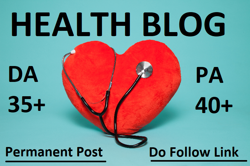 i will do guest post in DA 40 Health site