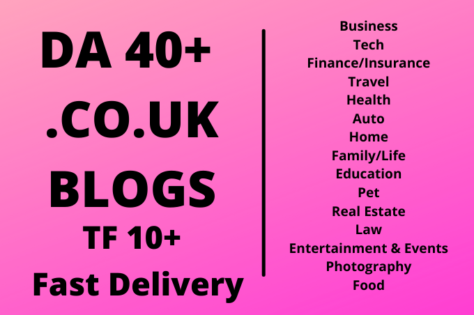 I will do guest post in DA 50+ UK blog