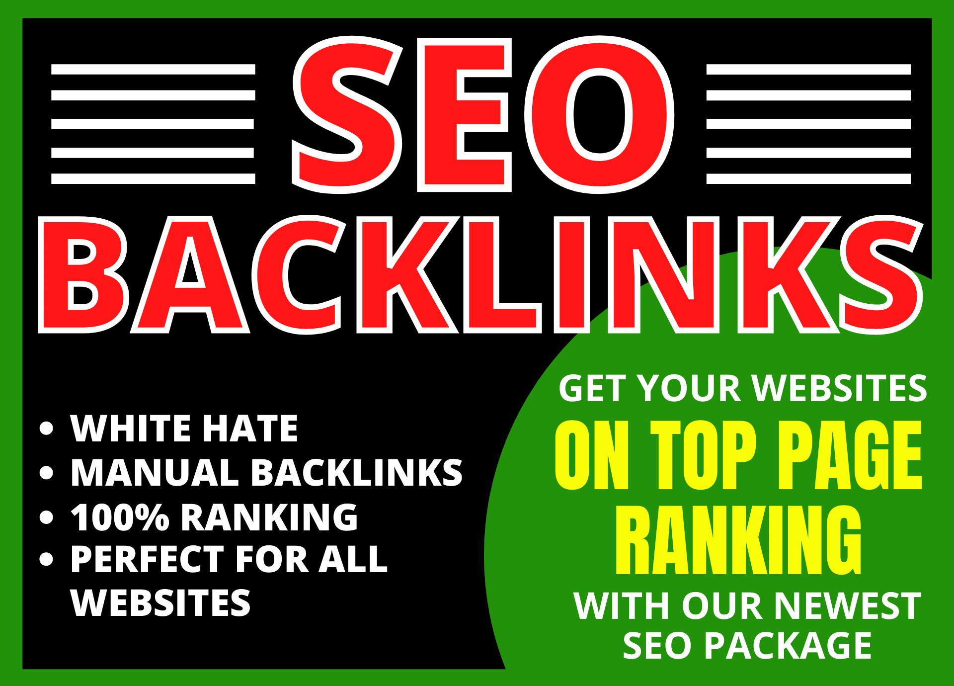 provide high authority seo backlinks pakage with whit...