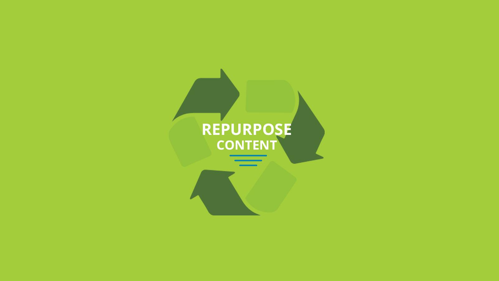 Repurpose your content to new articles, blog, graph...