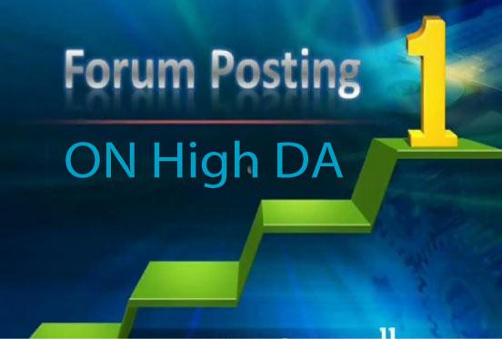 Manually Create 50 Forums or Forum Posts on High DA S...