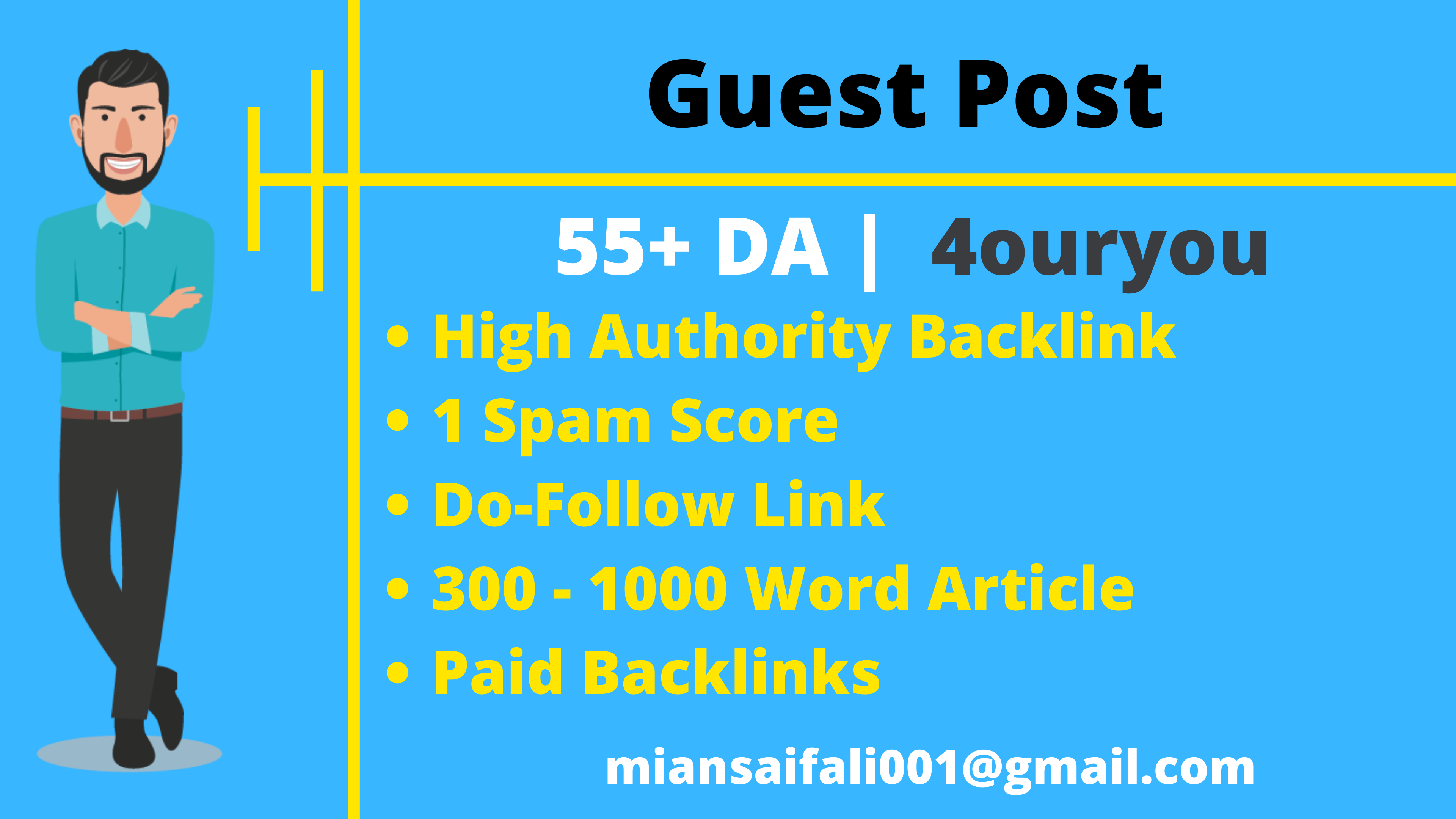 Guest Post 55 DA Dofollow Backlink SEO High Authority...