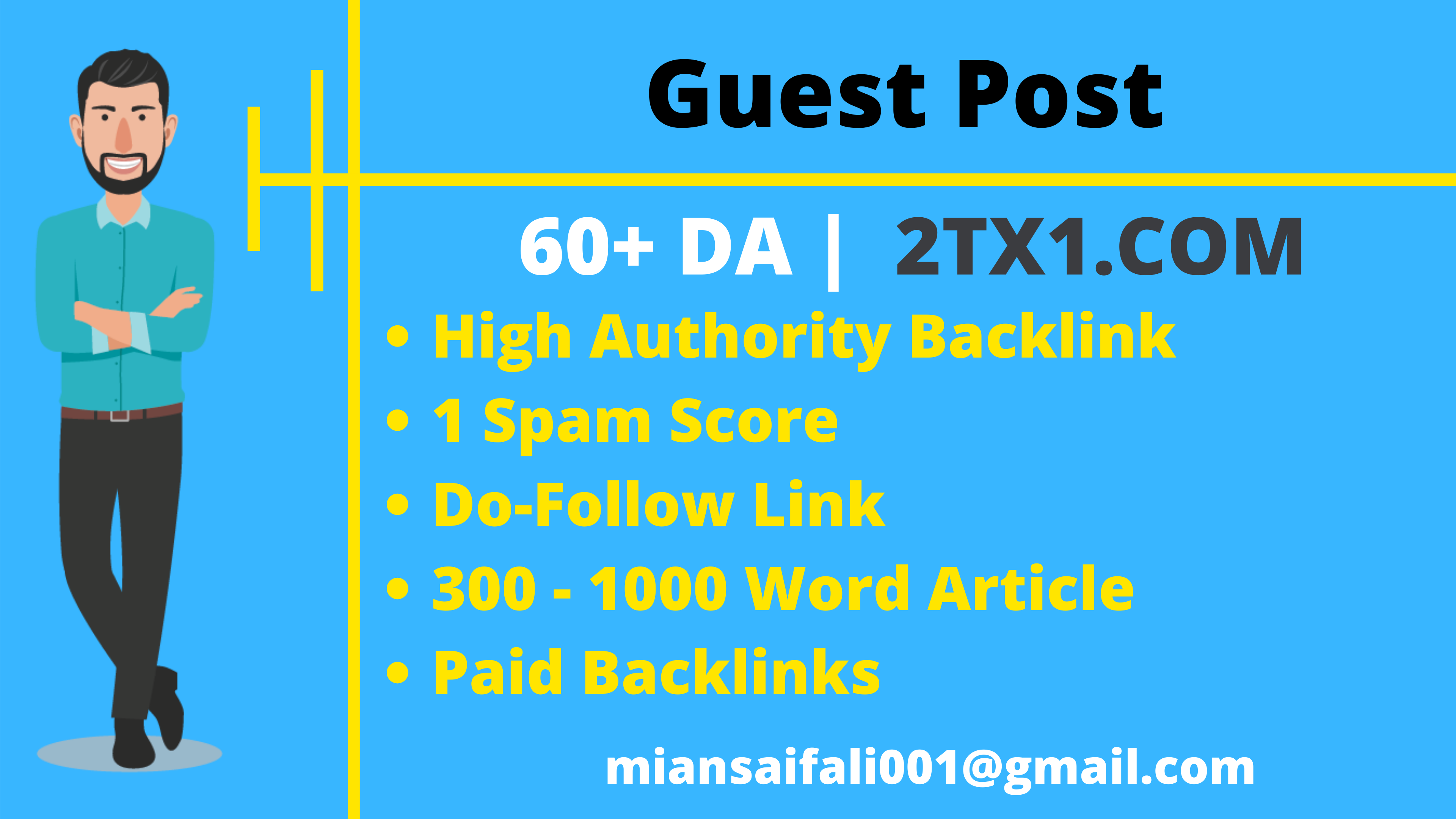 Guest Post On 60+ DA Website Do-Follow Backlink