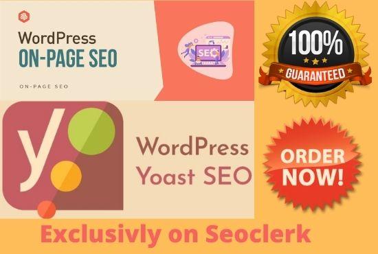 I will do wordpress yoast SEO on page technical optim...