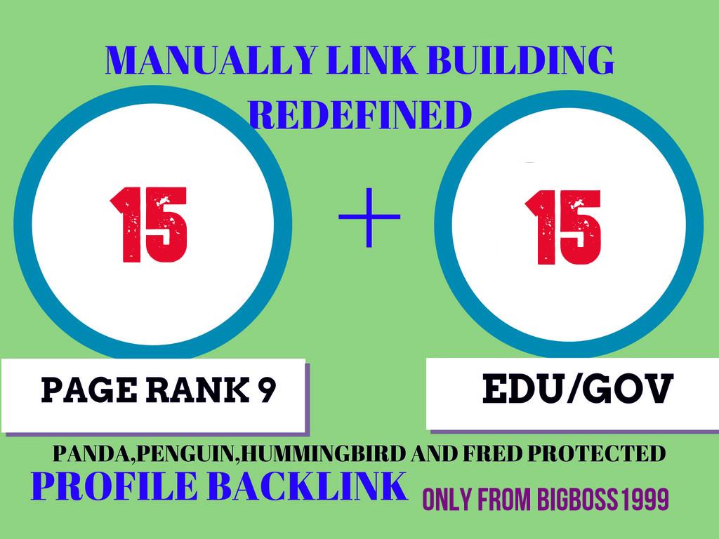 Fire your google Ranking with 15 Pr9+ 15 Edu/Gov Safe...