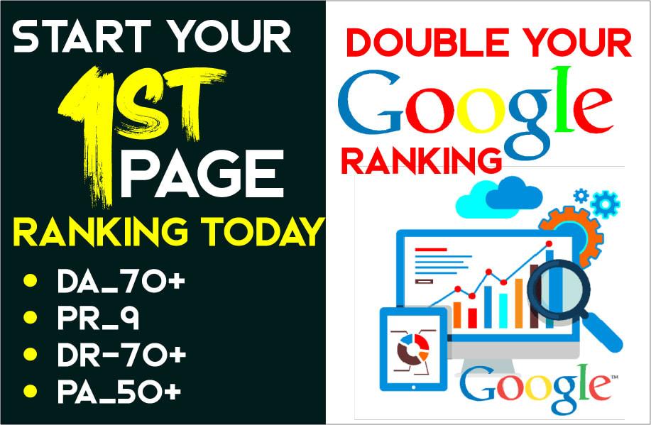 double your Google ranking with 20 pr9 da70 seo dofol...