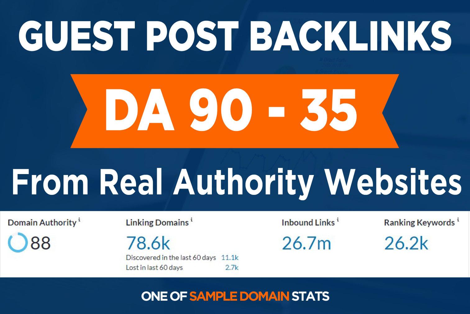 create 5 high da guest post SEO authority backlinks w...