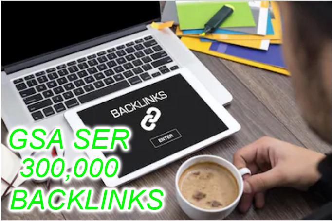 300,000 GSA Verified BACKLINKS for SEO 1st page on Go...
