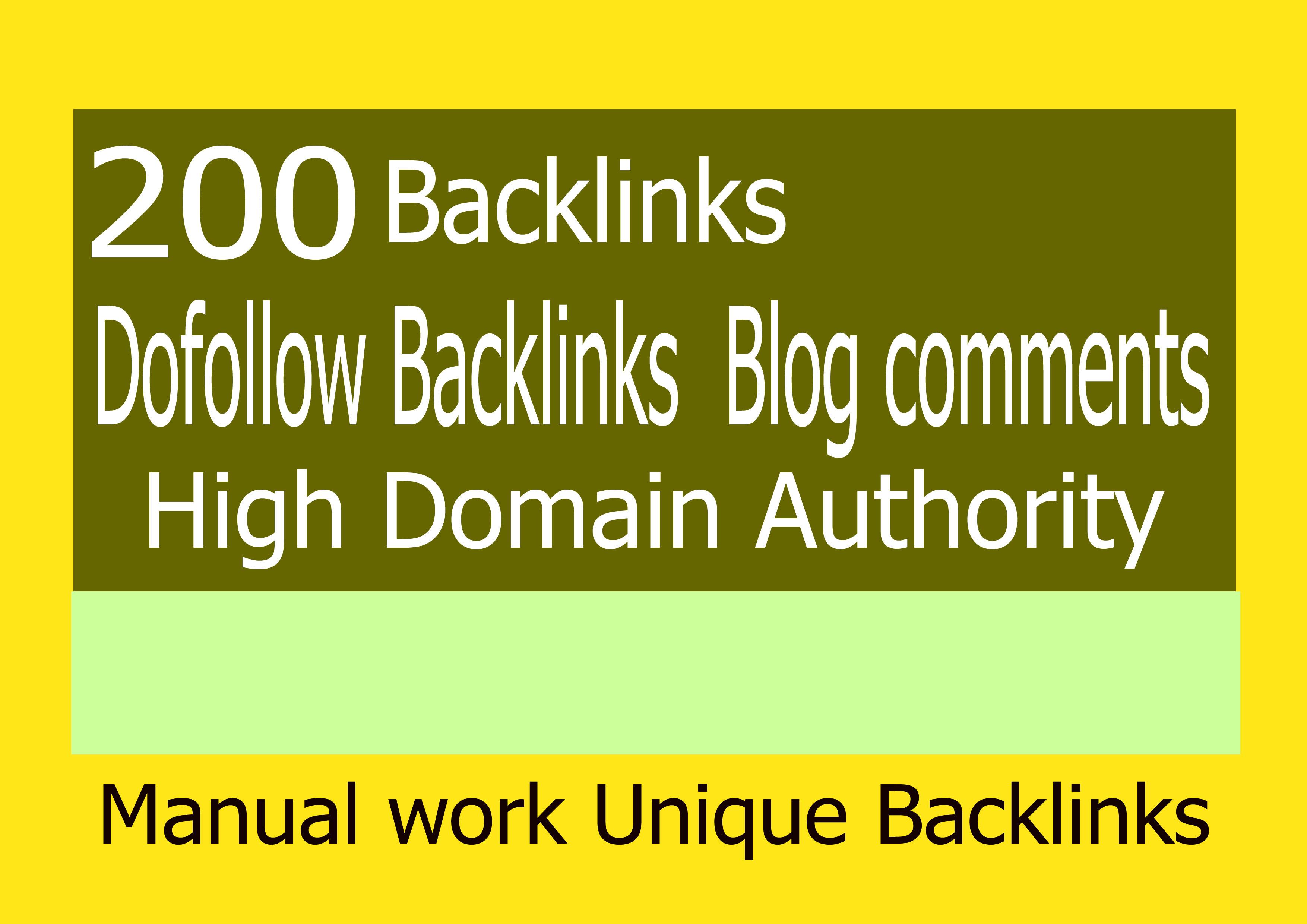 i will submit 200 dofollow backlinks with 30 to 90 +D...