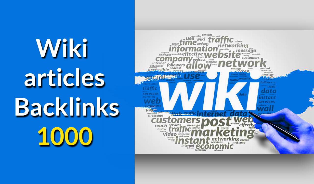 Create 1000 wiki contextual Backlinks