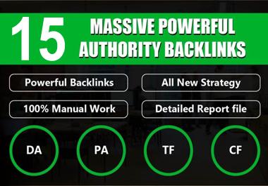 i will create 15 unique domain SEO backlinks for your...