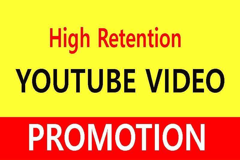 High Quality or Target country YouTube video promotio...