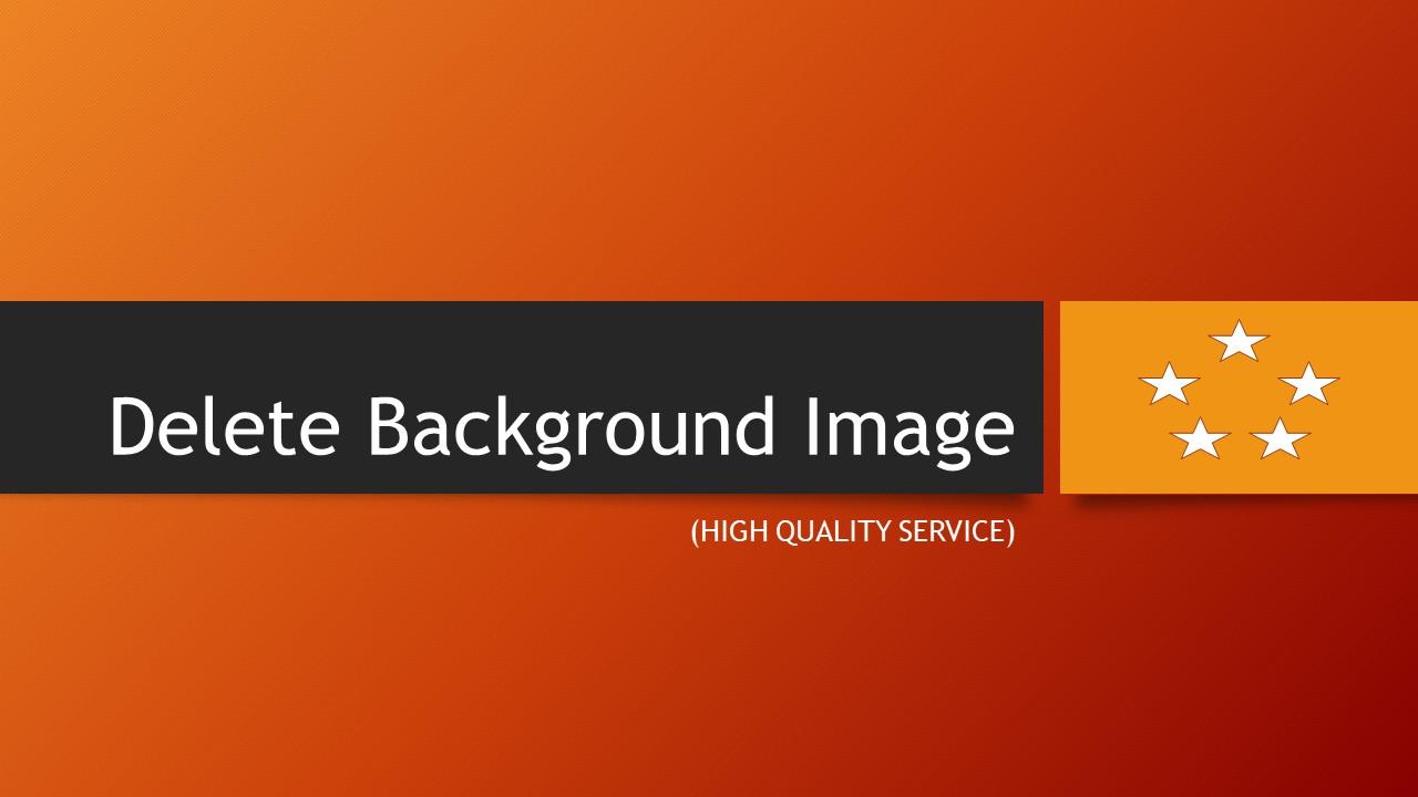 delete background image THREE image - high quality se...