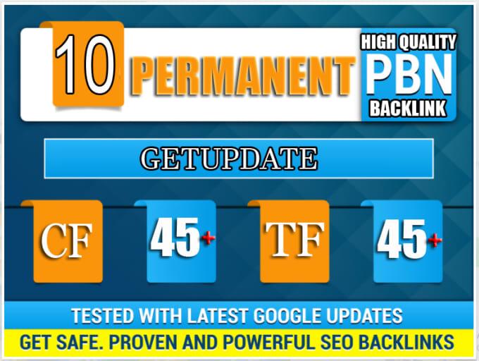10 Pbn High Tf Cf Da Pa Backlink Permanent