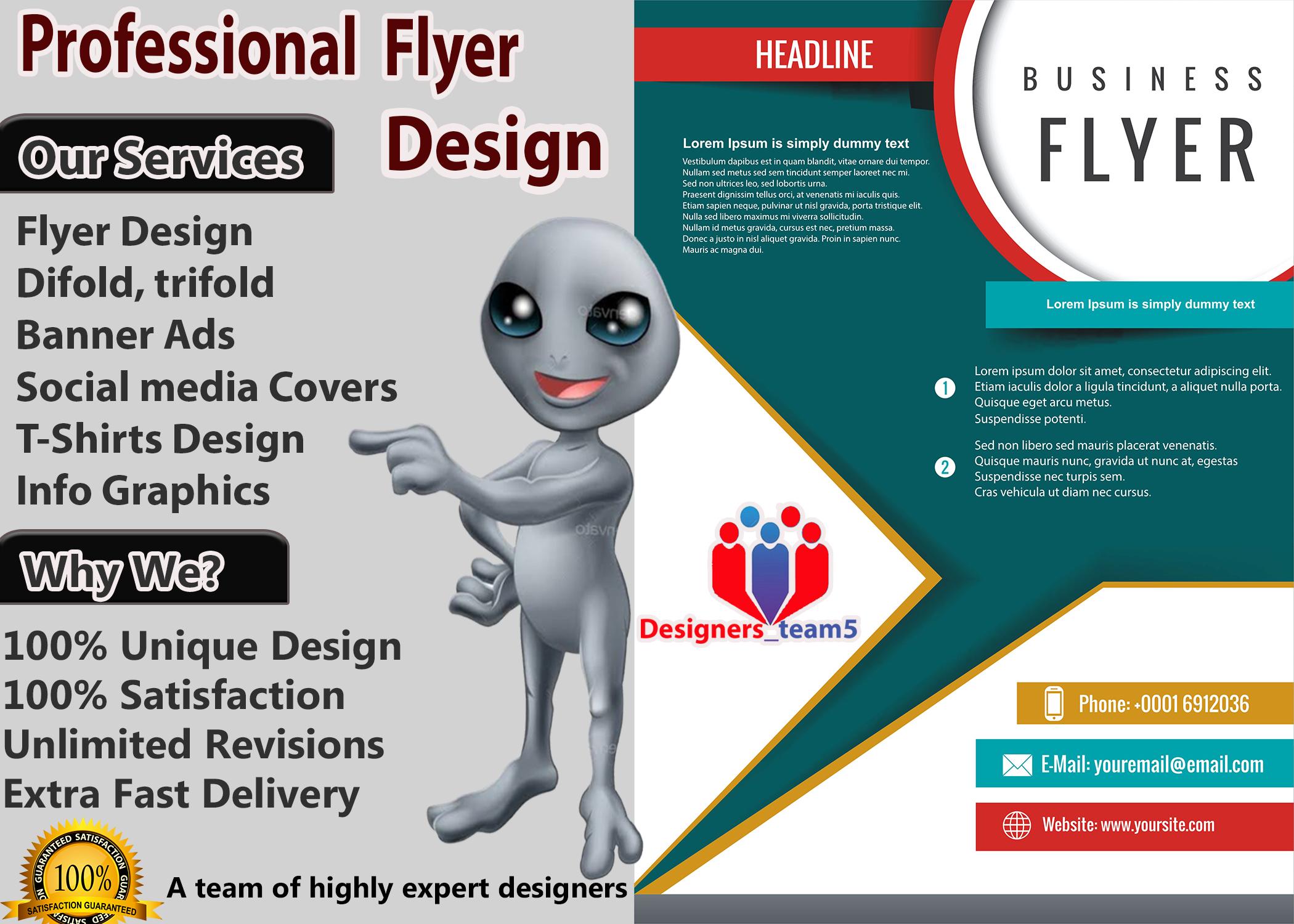 I will do Professional graphics designing for you