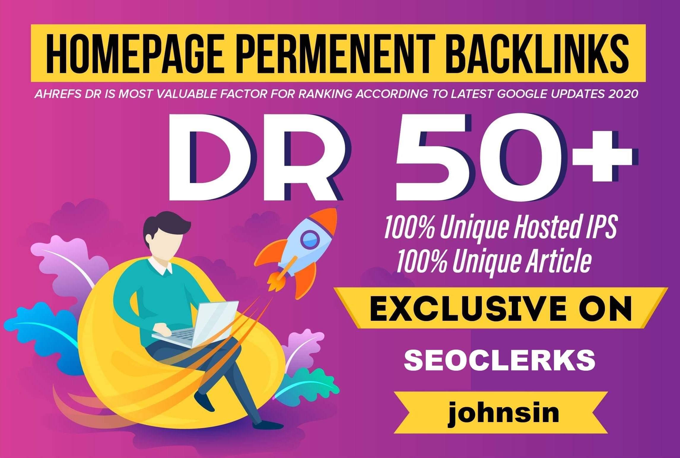 Build 10 PBN High DR 50+ Homepage Dofollow Backlinks ...