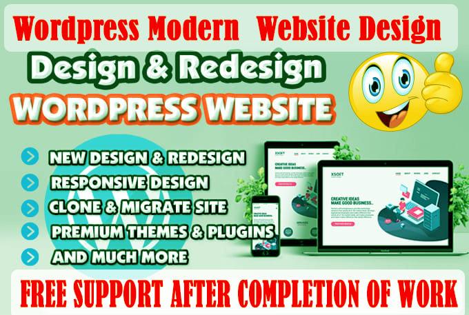 Create SEO Friendly WordPress Website Design & La...
