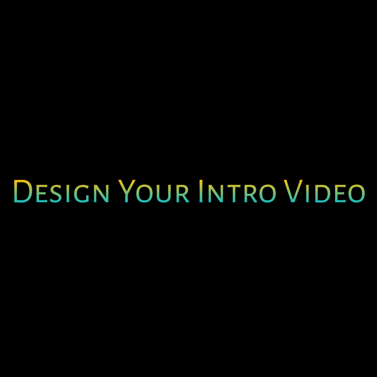Make your animation intro video