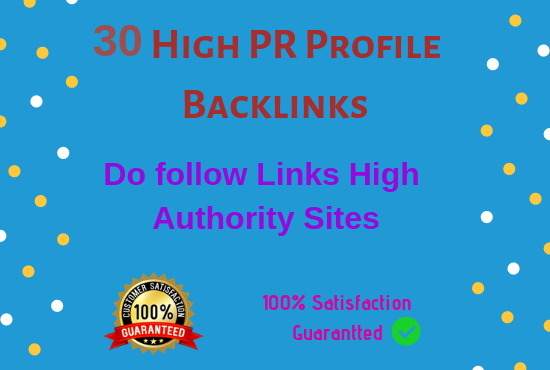 Manually create 30 pr9 da 90 high authority profile b...