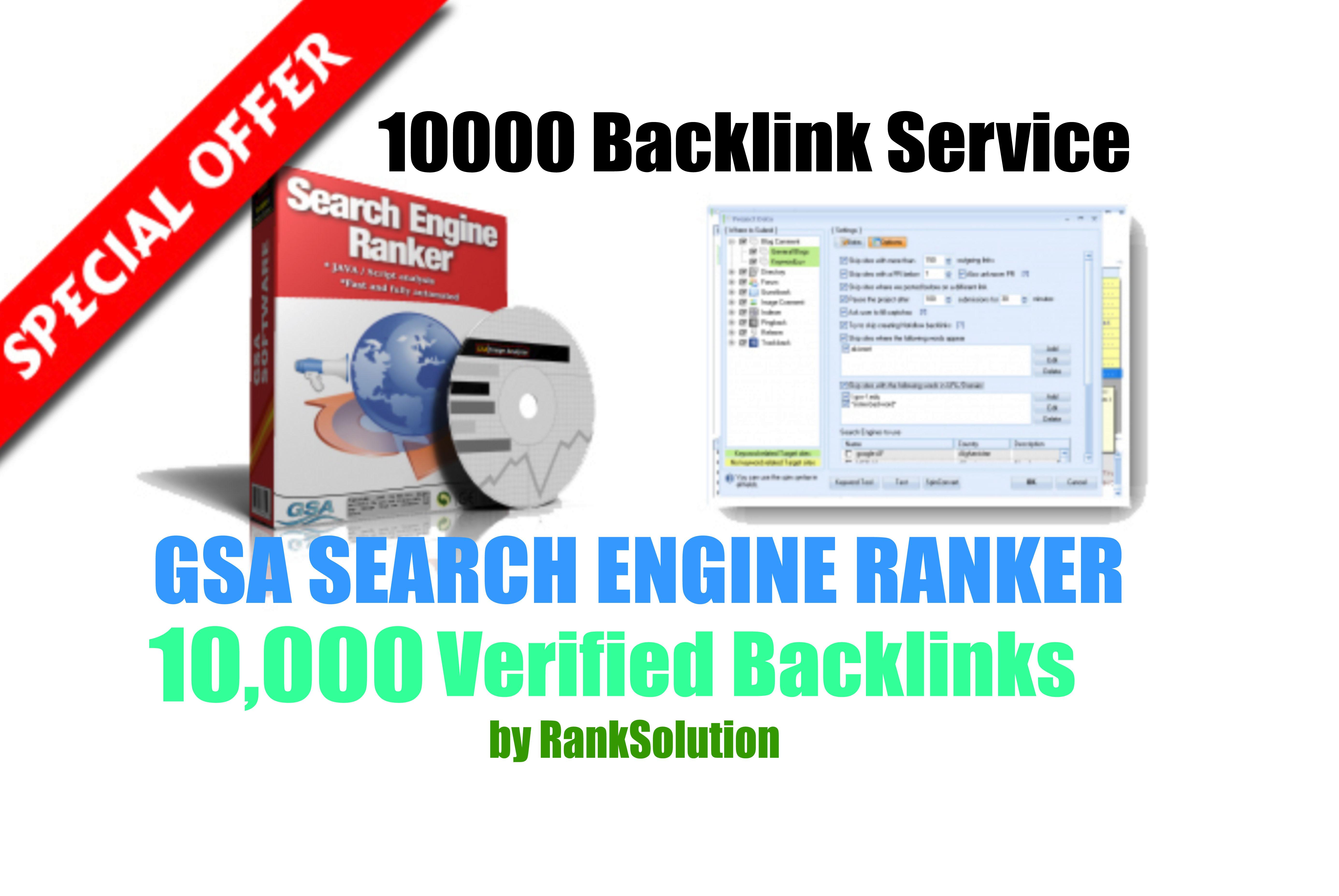 5 x Order - 10000 GSA SER Backlinks easy Link Juice a...