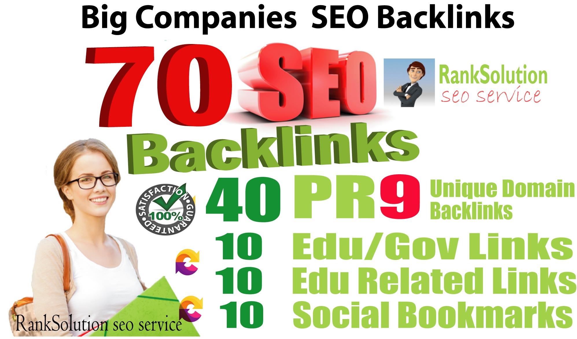 Create 70 Big Companies Links For your YouTube, webs...